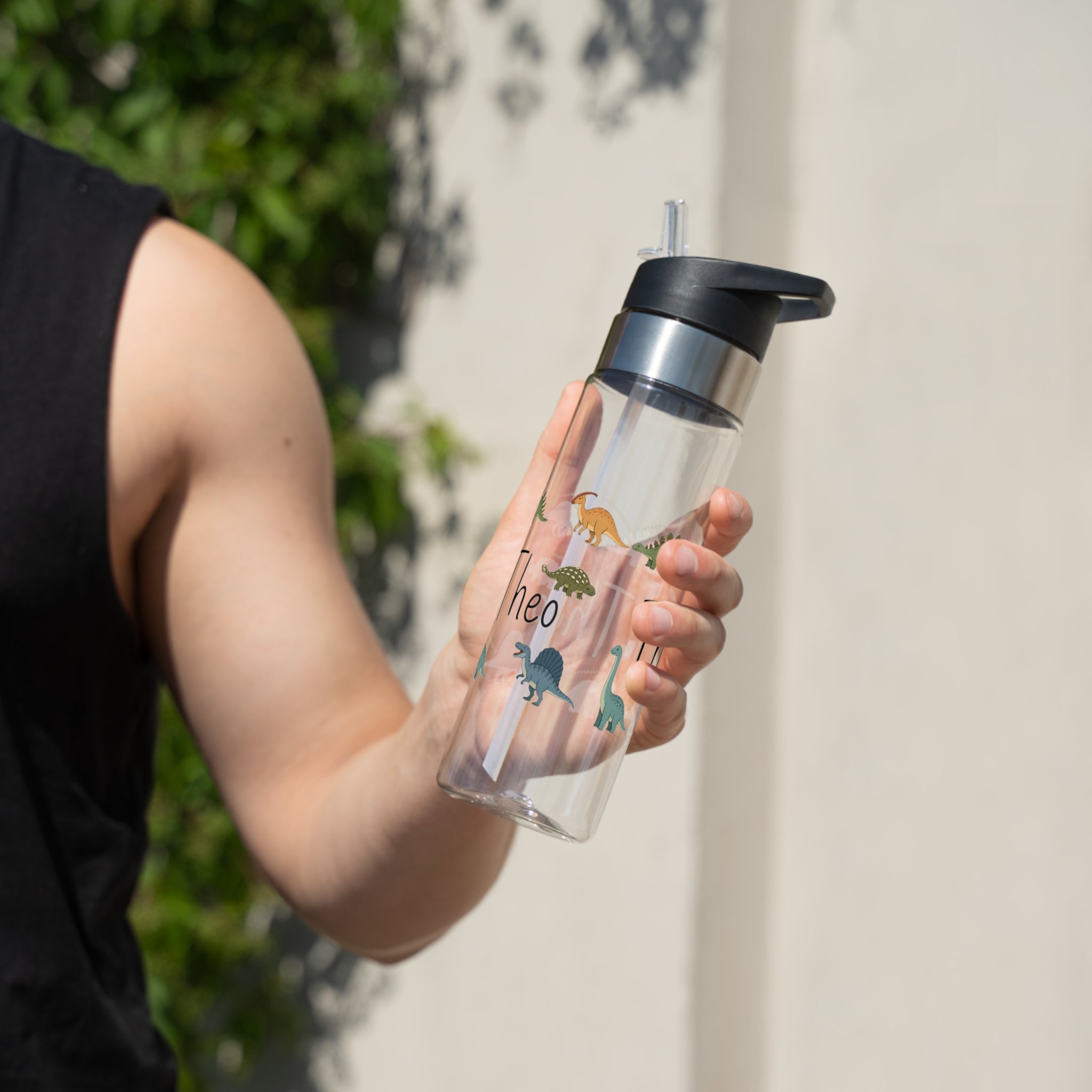 Custom Dinosaur Water Bottle for Kids, Personalized Dino Kids Water Bottle, Dinosaur Gift for Boys, Back to School Bottle, BPA Free