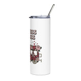 Hot Mess Express Skinny Tumbler, Floral Drinkware, Funny Gift for Busy Moms, Besties, Coworkers and Chaos Coordinators
