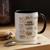 Daily Reminder Motivational Mug, Positive Affirmation Coffee Mug, Self Care Gift for Women, Inspirational Mental Health Mug