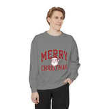 Merry Christmas Santa Sweatshirt, Vintage Holiday Crewneck, Festive Christmas Party Pullover, Retro Santa Claus Gift for Family Photos