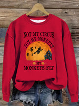 Printed pullover sweatshirt sweatshirt