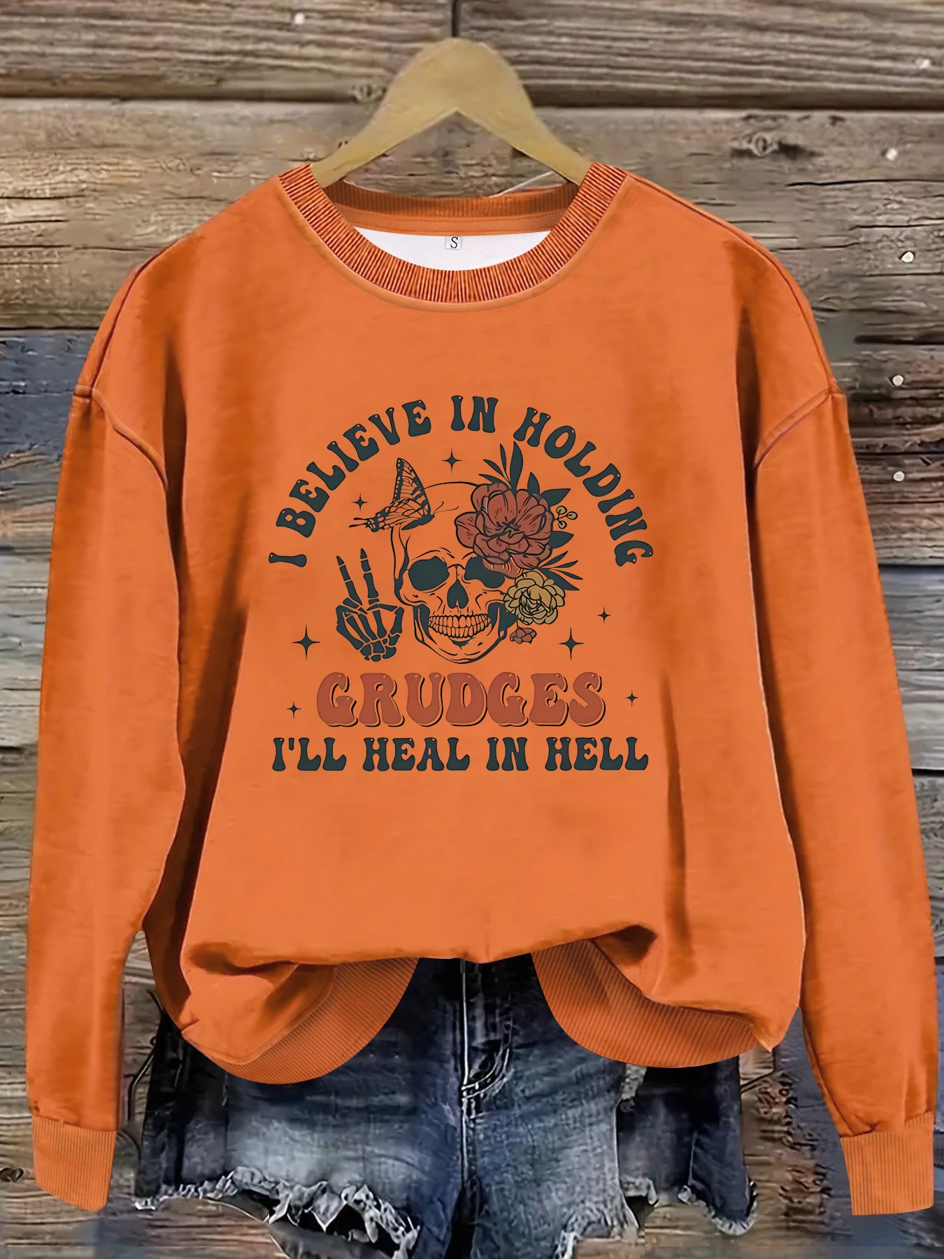 Printed pullover sweatshirt sweatshirt
