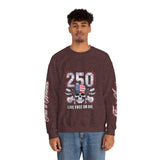 250 Live Free or Die Sweatshirt, Patriotic Skull Crewneck, American Flag Pullover, USA 250th Anniversary Gift, Fourth of July Top