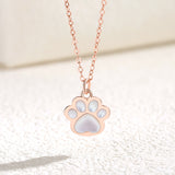 Heart Cat Claw Necklace Sterling Silver Vibrato With The Same Niche Design Cute Girlfriends Pendant Collarbone Chain Girly Style
