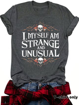 Halloween T-shirt Skull Pattern