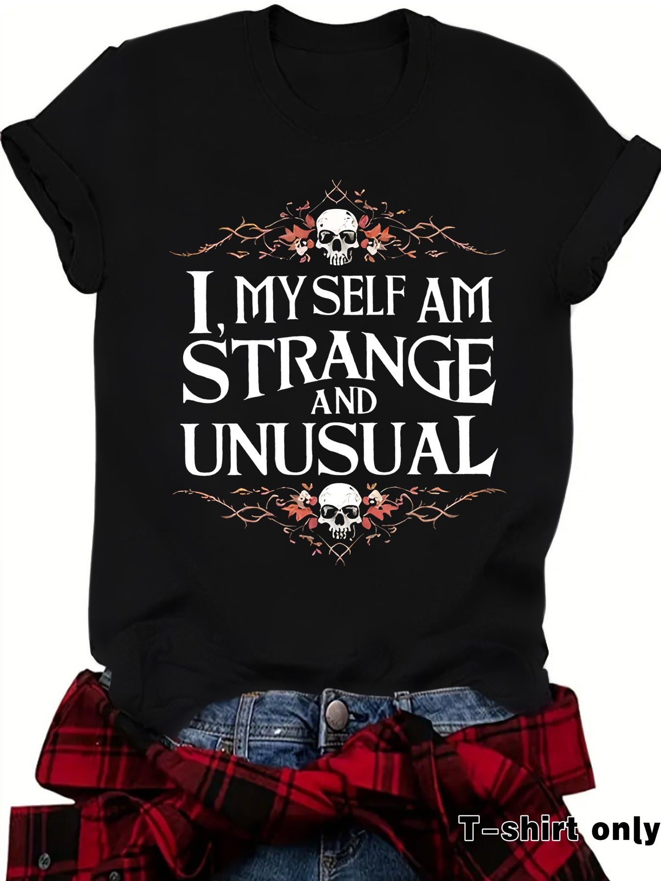 Halloween T-shirt Skull Pattern