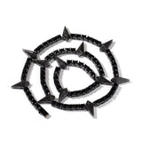 Hip-Hop Rap Black Panther Necklace Trendy Men's Niche Design Zirconia Necklace Fashion Accessories
