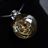 Universe Glass Bead Planets Pendant Necklace Galaxy Rope Chain Solar System Design Necklace