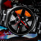 NIBOSI Wheel Rim Mens Watches Top Brand Luxury Sport Car Watch Men Fashion Waterproof Men's Quartz Wristwatch Relogio Masculino