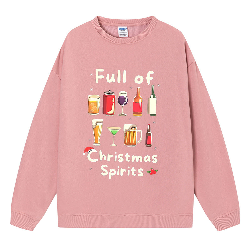 Full of Christmas Spirit Sweatshirt, Christmas Graphic Crewneck Pullover