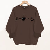 Round neck fleece hoodie