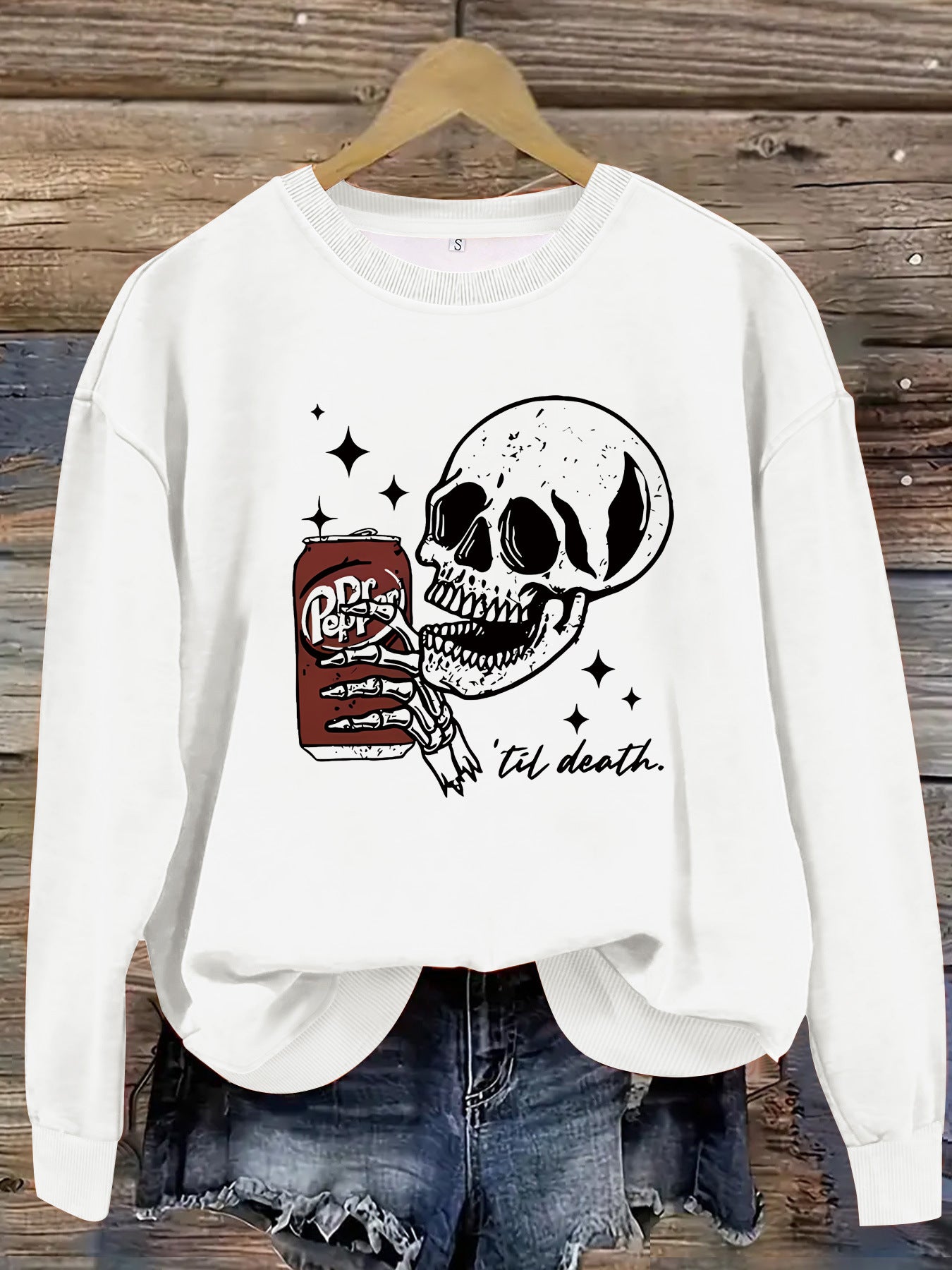 Printed pullover sweatshirt sweatshirt