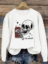 Printed pullover sweatshirt sweatshirt