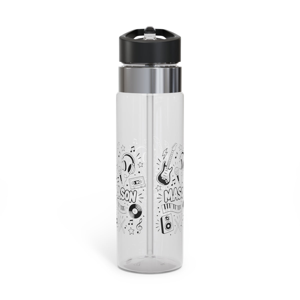 Custom Name Water Bottle for Boys, Personalized Kids Drink Bottle, Fun School Water Bottle for Son, Birthday and Back to School Gift