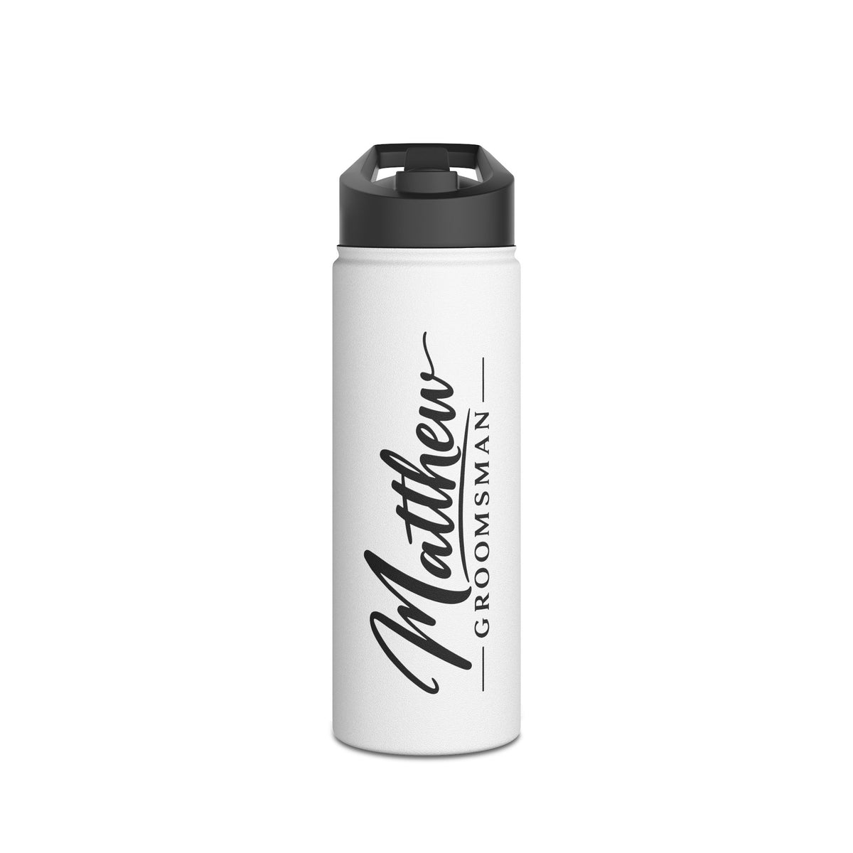 Personalized Junior Groomsman Water Bottle, Stainless Steel Kids Straw Bottle, Custom Name Ring Bearer Gift, Boys Wedding Party Gift