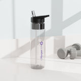 Personalized Transparent Water Bottle for Girls, Cute Star Wand Design, Custom Name Water Bottle, School Gift, Back to School Gift