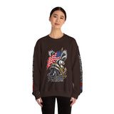 Freedom Is Not Free Sweatshirt, Patriotic Eagle Pullover, American Flag Military Style, Veterans Gift, USA Pride, Americana Clothing