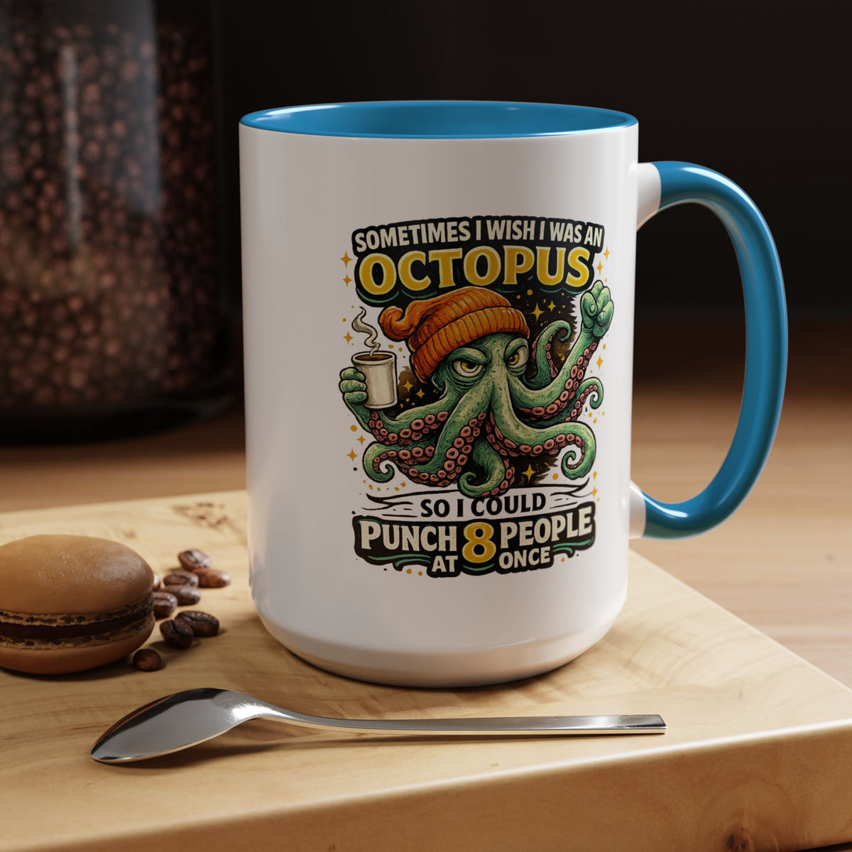 Funny Octopus Coffee Mug, Sometimes I Wish I Was an Octopus Mug, Sarcastic Office Humor Cup, Coworker Gift, Funny Boss Gift, Coffee Lover
