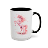 Floral Horse Mug, Horse Lover Gift, Equestrian Coffee Mug, Horse Mom Cup, Horse Art Mug, Ranch Life Gift, Horse Owner Present