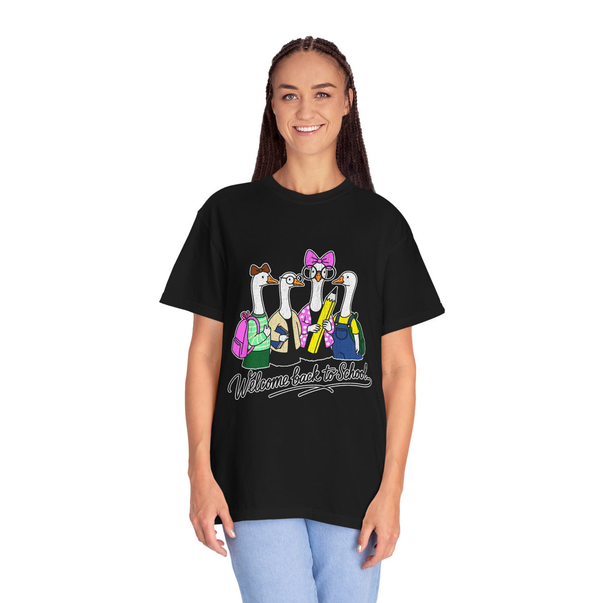 Welcome Back to School Goose T-Shirt, Funny Teacher Graphic Tee, Cute Student Shirt, First Day Classroom Outfit, Educator Gift Idea