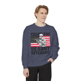 Thank You US Army Veterans Sweatshirt, Patriotic Soldier Crewneck, Military Appreciation Gift, American Flag Pullover for Veterans Day