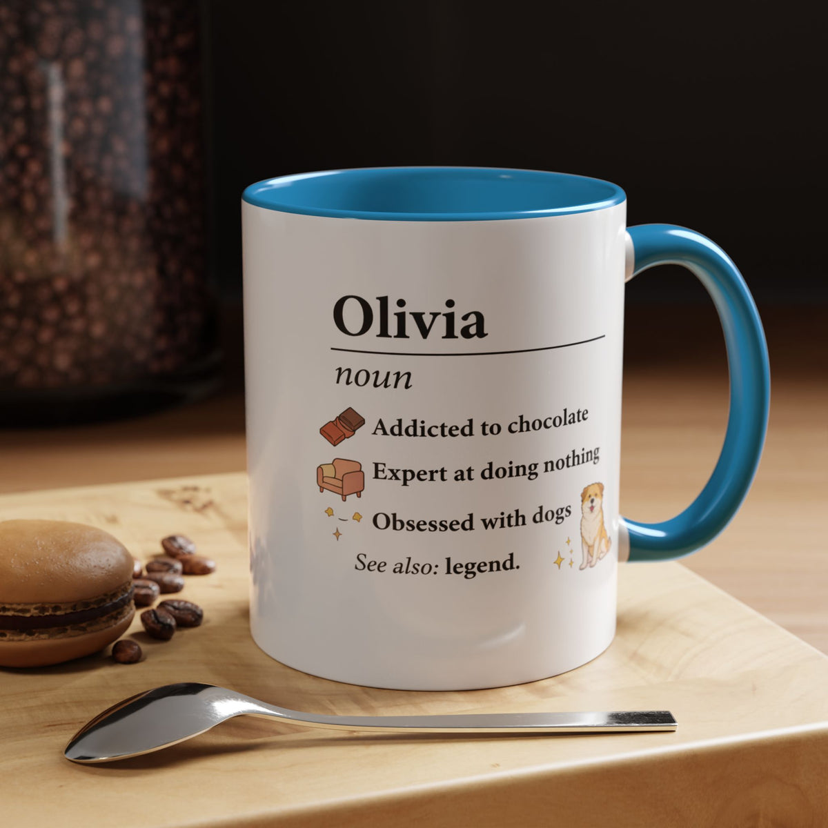 Personalized Definition Mug, Custom Name Coffee Mug for Women, Dog Lover Gift, Personalized Best Friend Mug, Unique Birthday Cup