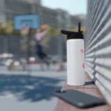 Personalized Ballerina Water Bottle for Girls, Custom Name Ballet Dance Bottle, Insulated Stainless Steel Kids School Bottle