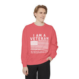 I Am a Veteran Sweatshirt, My Oath Has No Expiration Date Crewneck, Patriotic Military Gift, Veterans Day Pullover for Retired Soldier
