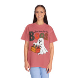 Funny Halloween Ghost Shirt, Where My Boos At Graphic Tee, Spooky Season Drinking Gift for Beer Lover, Fun Adult Costume Party Outfit