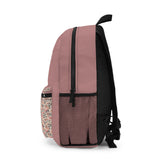 Personalized Floral Kids Backpack, Custom Name Pink School Bag, Dainty Flower Book Bag for Girls, Back to School Gift