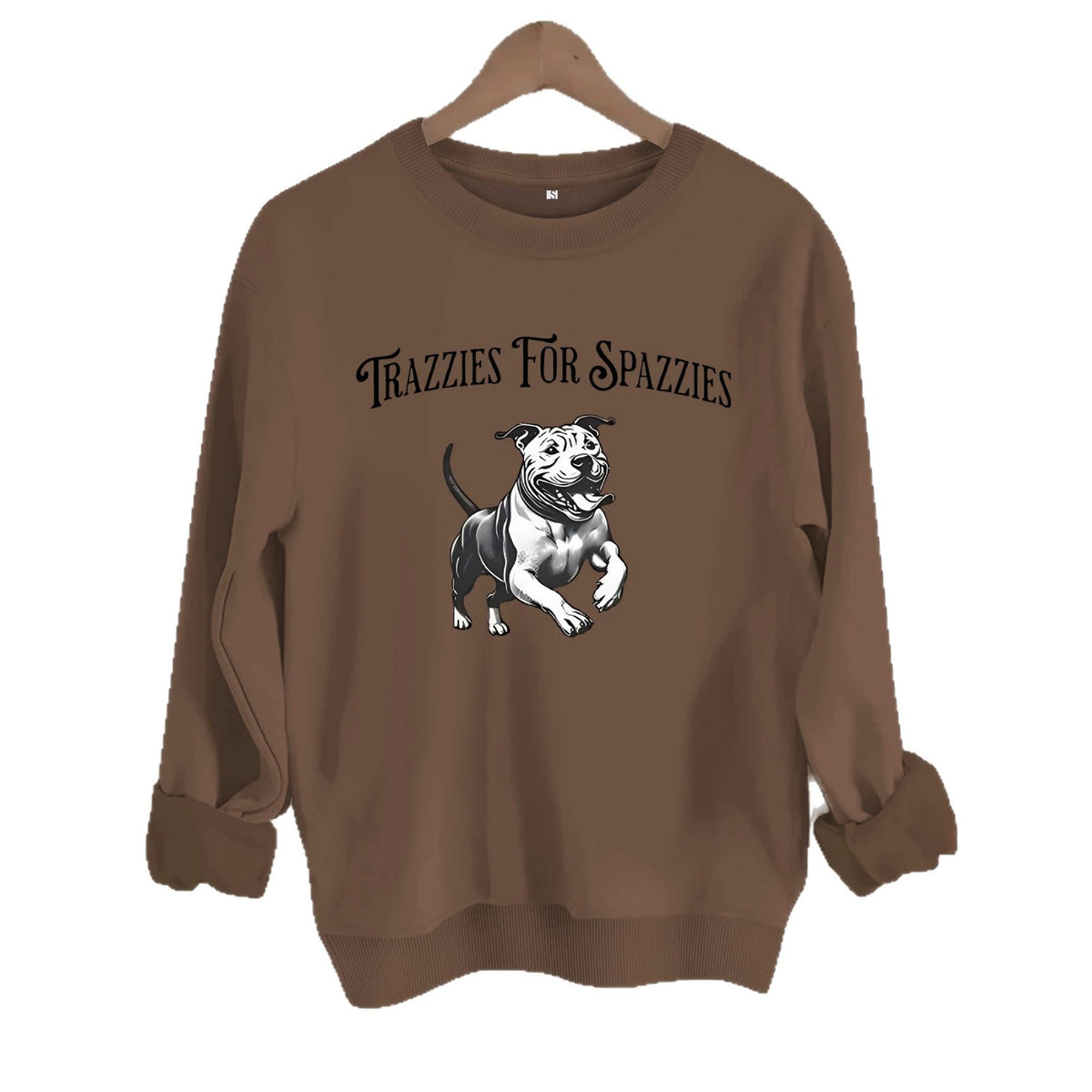 Round neck long sleeved sweatshirt