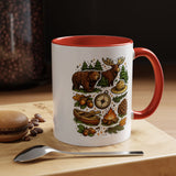 Camping Mug, Woodland Wildlife Coffee Cup, Bear and Moose Outdoor Gift, Rustic Cabin Kitchen Decor, Birthday Present for Camper or Hiker