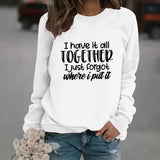 TOGETHEK printed pullover sweatshirt sweatshirt