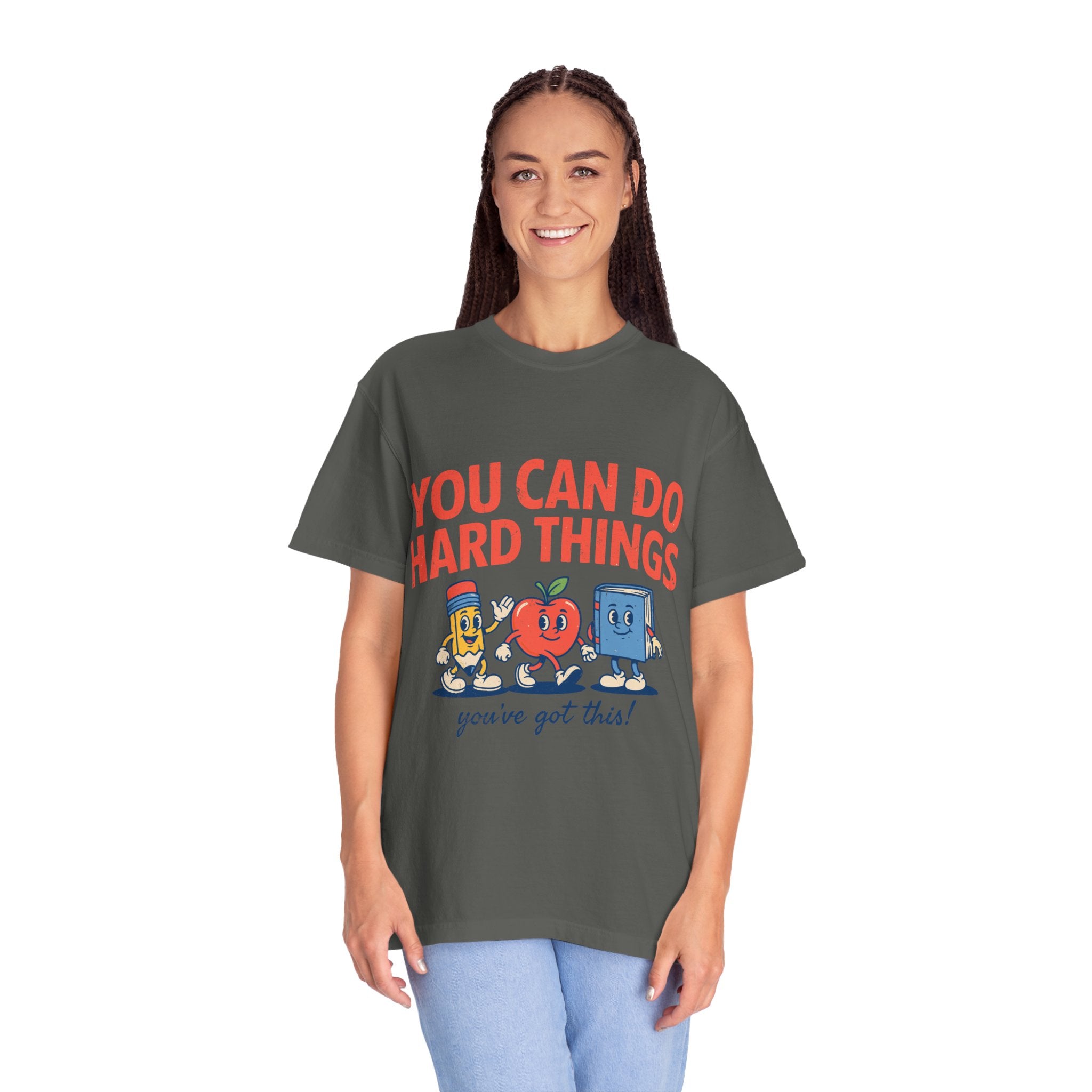 You Can Do Hard Things Teacher Shirt, Motivational Classroom Comfort Colors Tee, School Counselor Gift, Positive Educator Shirt