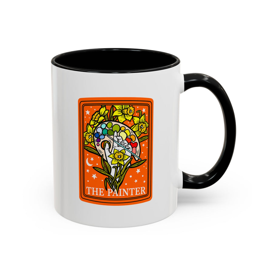 Painter Tarot Card Mug, Artist Coffee Mug, Creative Artist Gift, The Painter Art Lover Cup, Unique Painting Gift for Women and Men