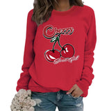Long sleeved round neck pullover sweatshirt sweatshirt