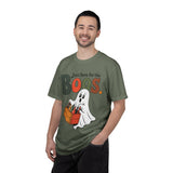 Funny Halloween Ghost Shirt, Where My Boos At Graphic Tee, Spooky Season Drinking Gift for Beer Lover, Fun Adult Costume Party Outfit