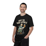 Funny Off To Take Vitals Comfort Colors Shirt, Duck Healthcare Worker Tee, Medical Humor Graphic T Shirt, Clinic Staff Gift