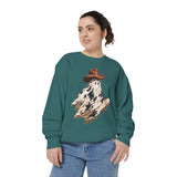 Western Ghost Halloween Sweatshirt, Cowboy Hat Spooky Pullover, Cute Vintage Fall Gift for Cowgirl, Country October Outfit for Women