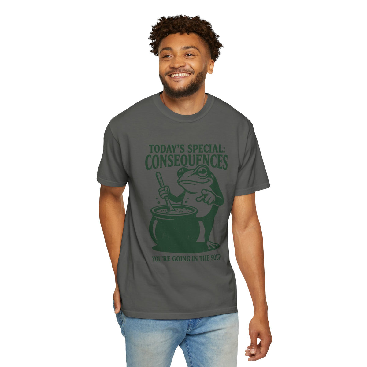 Funny Frog Consequences Shirt Comfort Colors Tee, Today's Special Consequences Teacher Shirt, Classroom Humor Gift, Retro Frog Graphic Tee