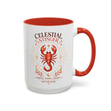 Scorpio Zodiac Coffee Mug, Celestial Stinger Astrology Mug, Water Sign Gift for Scorpio Woman, Horoscope Coffee Cup, Zodiac Lover Gift