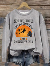 Printed pullover sweatshirt sweatshirt