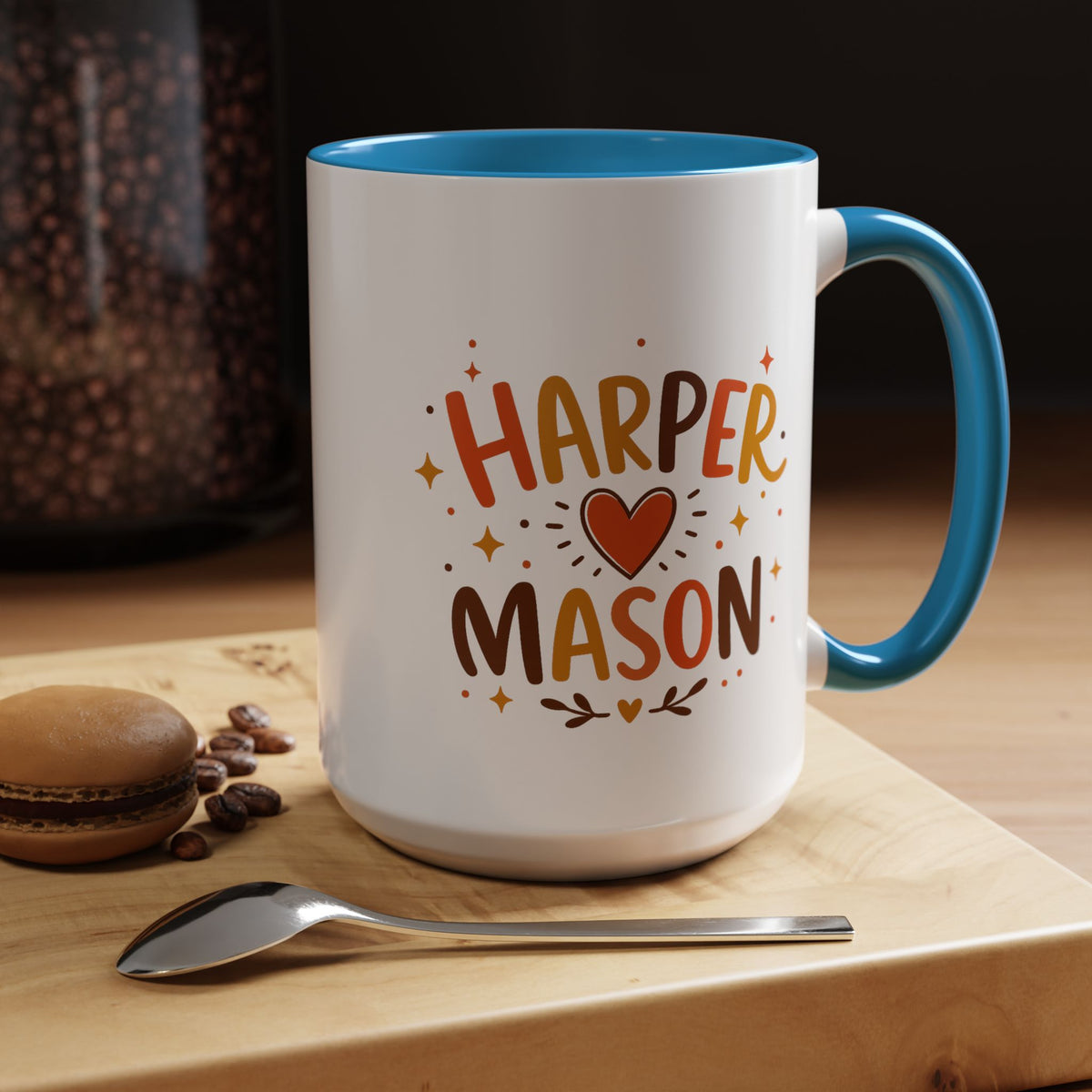 Personalized Couple Name Mug, Custom Names Coffee Mug, Matching Couple Gift, Anniversary Present for Husband and Wife, Romantic Mug