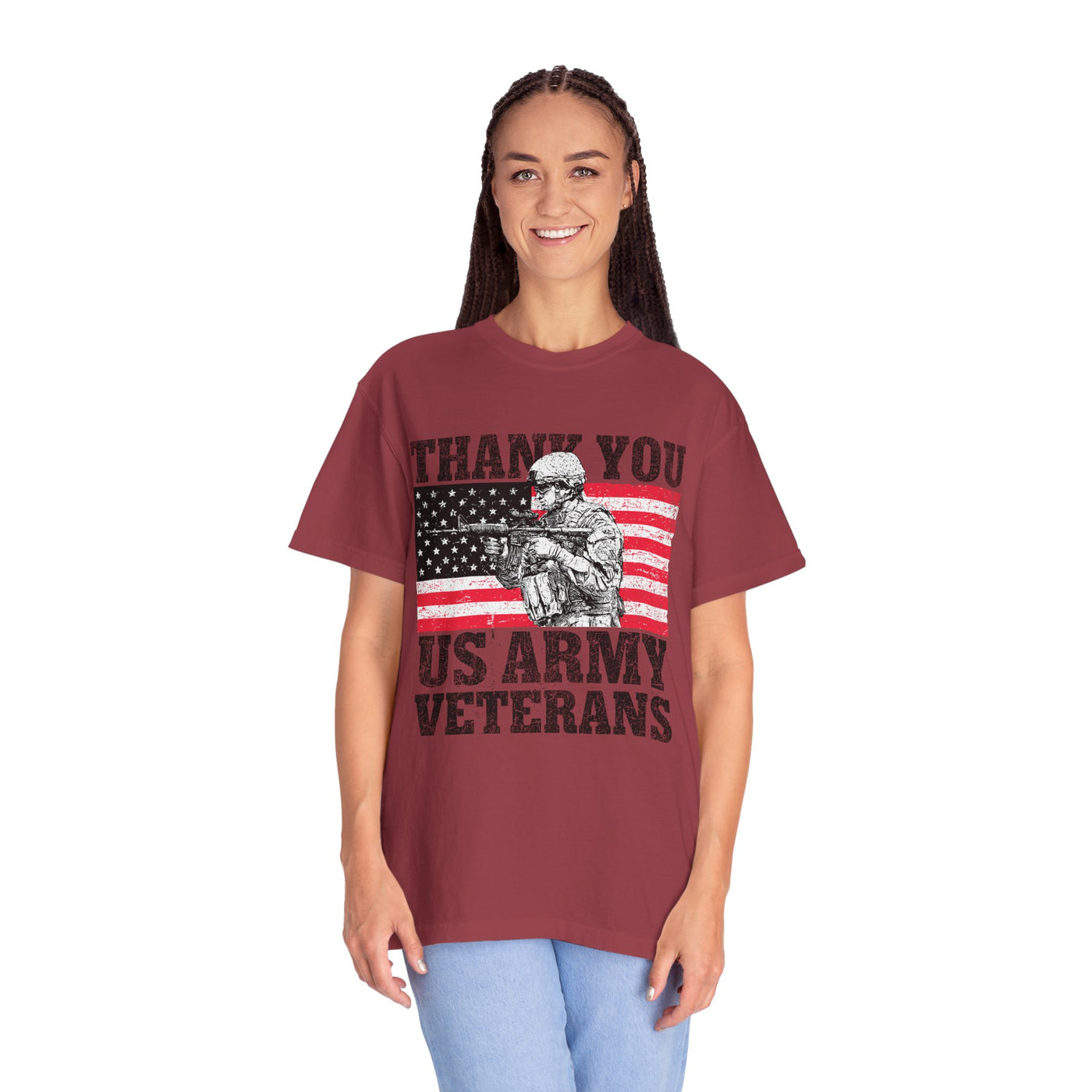 Thank You US Army Veterans Shirt, Patriotic Soldier T-Shirt, Military Appreciation Gift, American Flag Tee for Veterans Day or Retirement