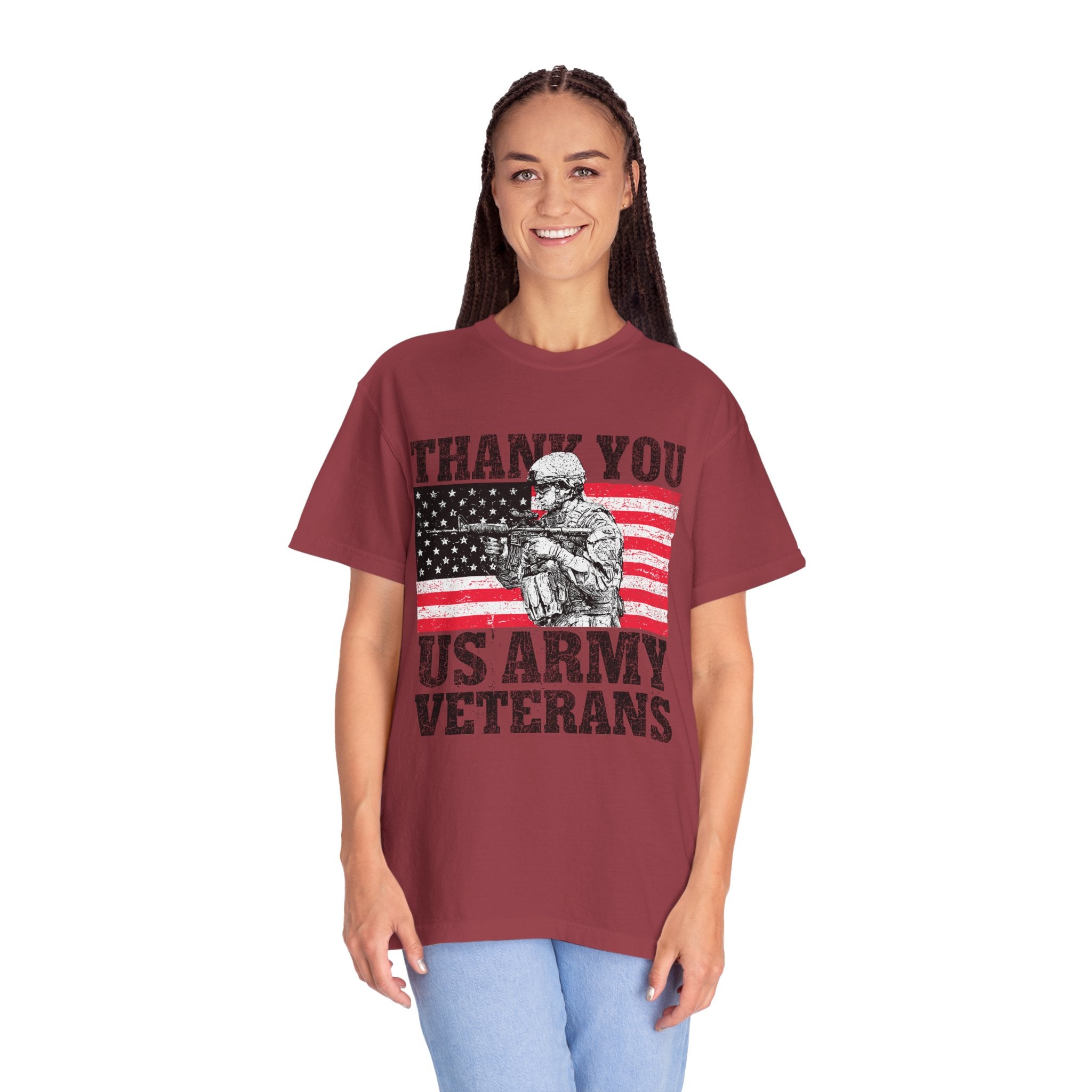 Thank You US Army Veterans Shirt, Patriotic Soldier T-Shirt, Military Appreciation Gift, American Flag Tee for Veterans Day or Retirement
