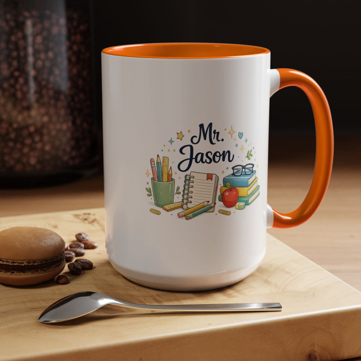 Personalized Teacher Mug, Custom Teacher Name Coffee Mug, Teacher Appreciation Gift, Classroom Teacher Gift, End of Year Present