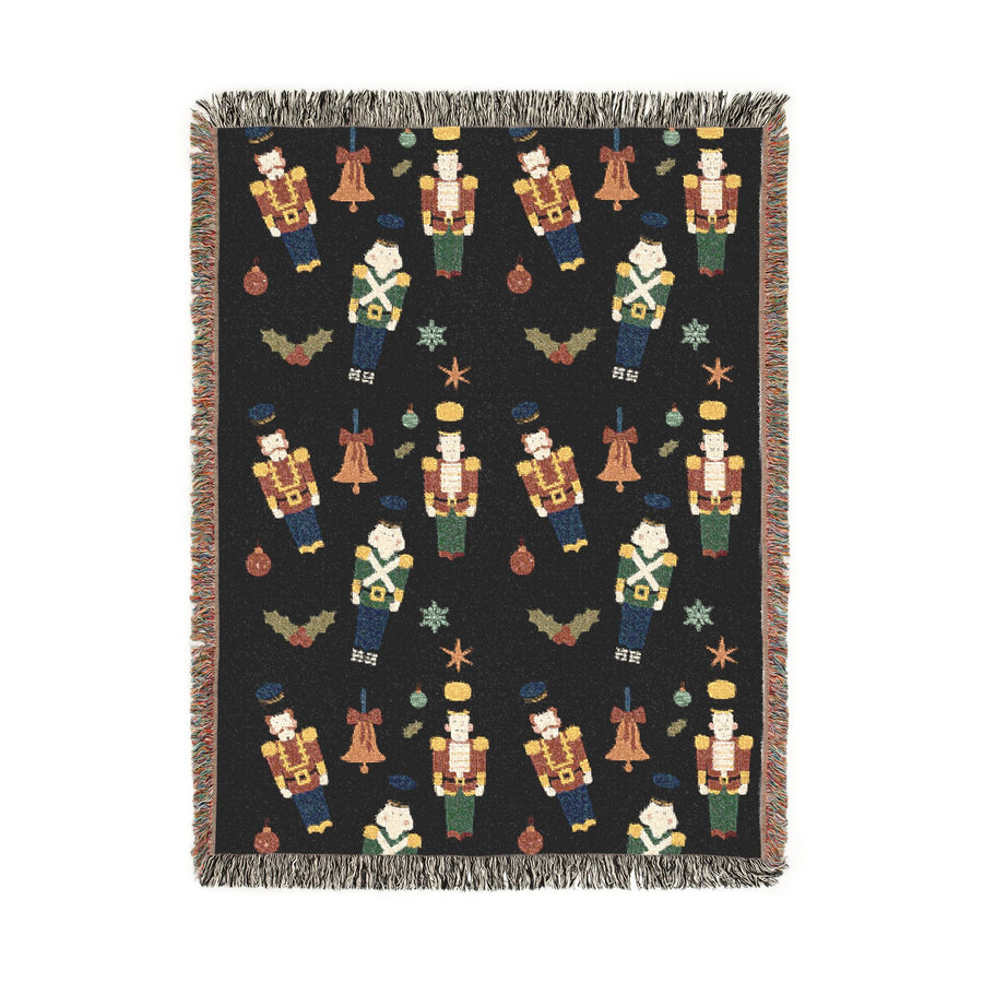 Nutcracker Christmas Blanket, Vintage Holiday Soldier Throw for Cozy Winter Home Decor, Festive Christmas Sofa Blanket, Nutcracker Gift
