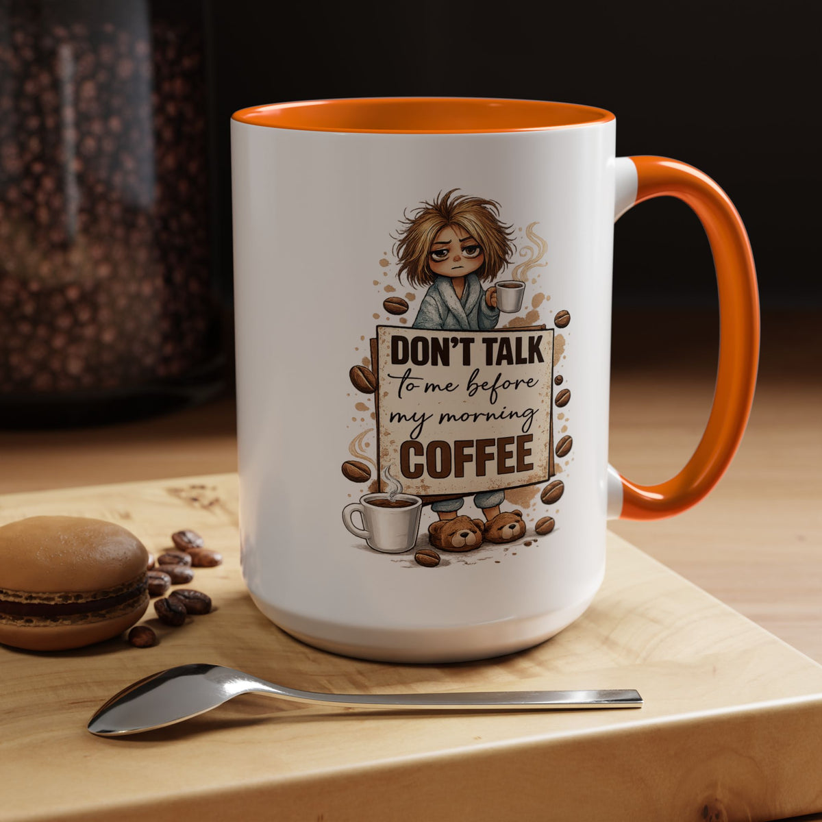 Funny Morning Coffee Mug, Don't Talk To Me Before My Morning Coffee Mug, Coffee Lover Gift for Women, Caffeine Humor Cup