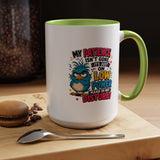 Funny Patience Mug, Low Power Bird Coffee Cup, Sarcastic Quote Gift for Coworker, Tired Mom Birthday Present, Office Humor Drinkware