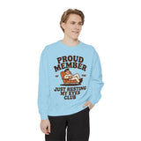 Funny Just Resting My Eyes Club Comfort Colors Sweatshirt, Tired Parent Crewneck, Sleep Lover Gift, Introvert Humor Pullover